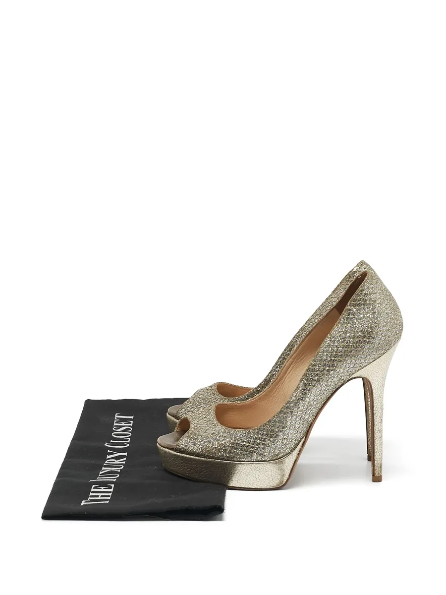 Luna Glitter Leather Pumps 5