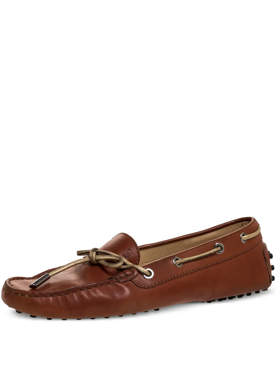bow leather loafers 1