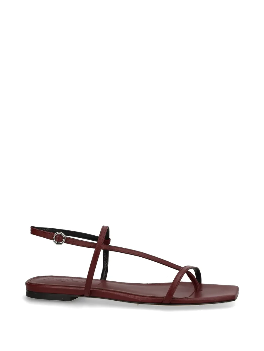 leather flat sandals 1