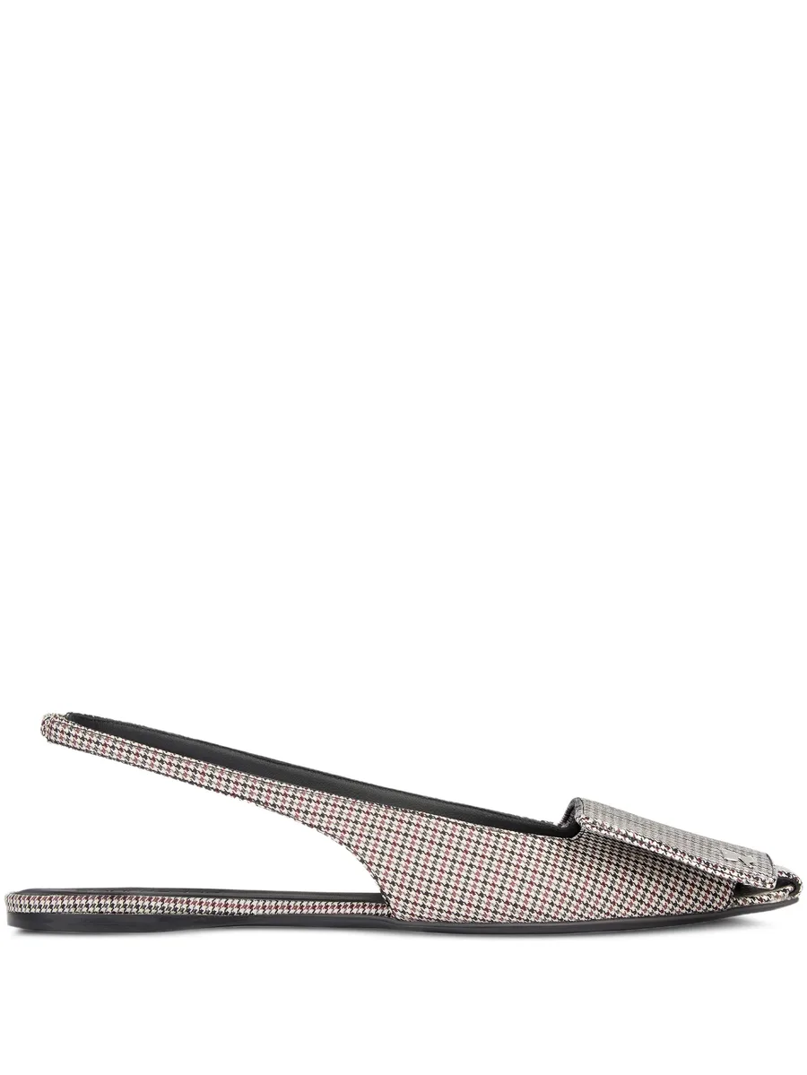 houndstooth slingback flat 1