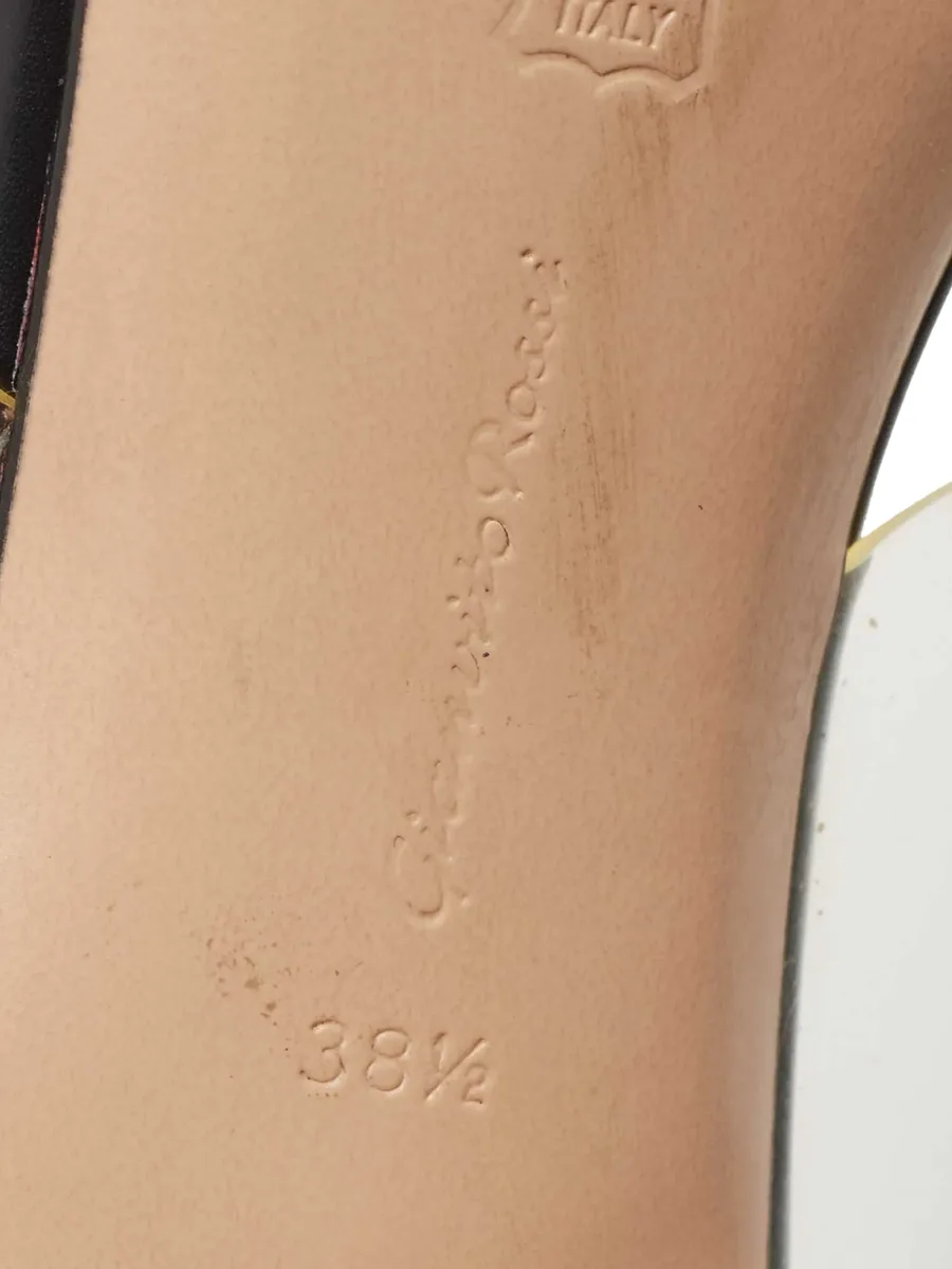 pre-owned 75mm transparent-strap sandals 13