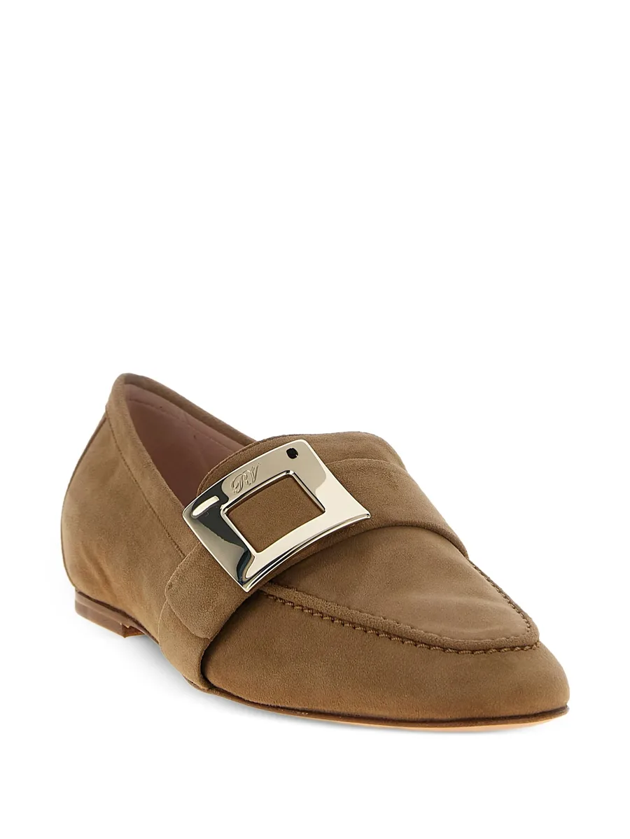 buckle-strap suede loafers 3