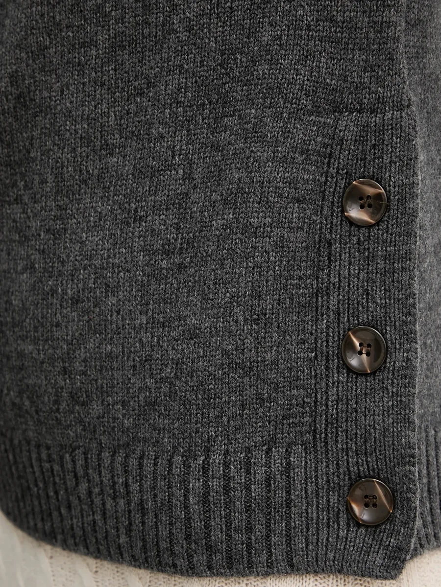 essencial button-detail turtleneck sweater 5