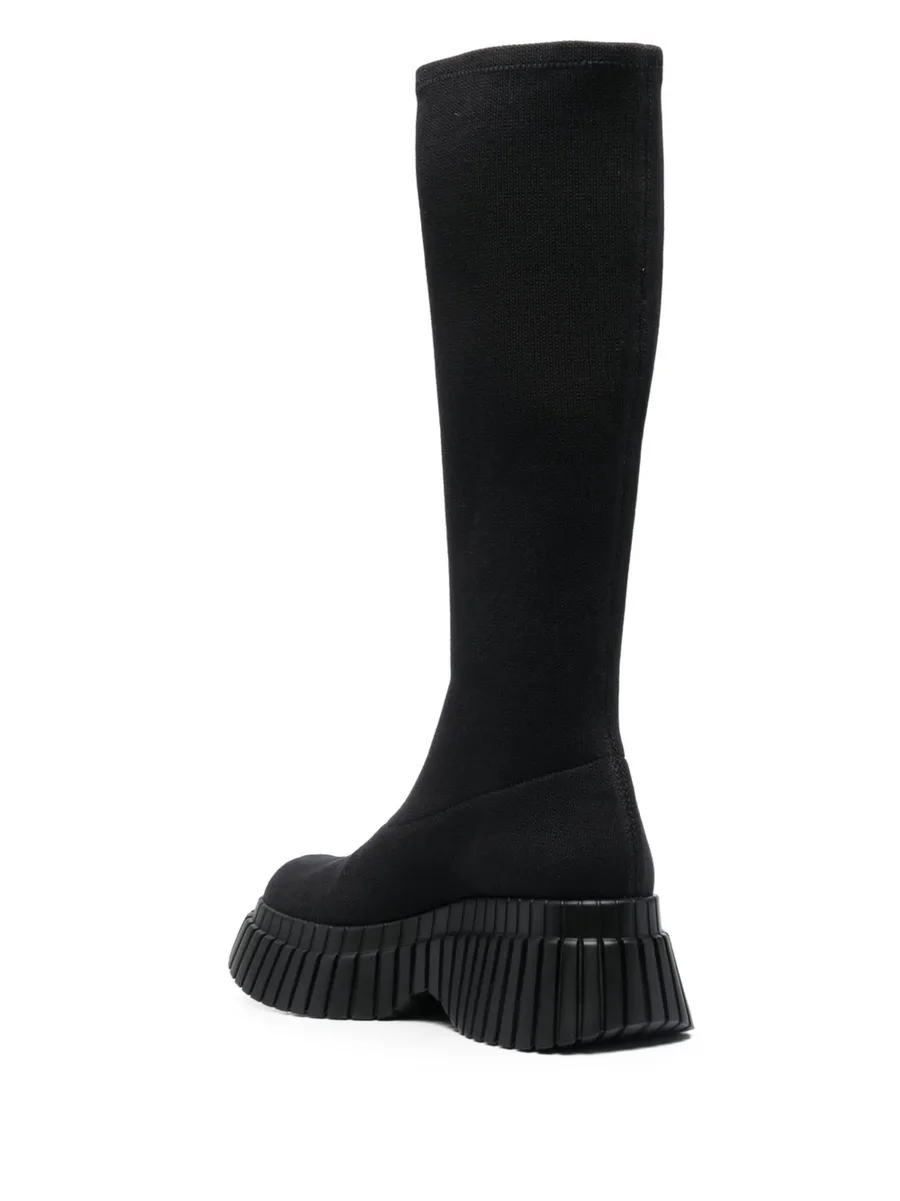 70mm knitted platform boots 6