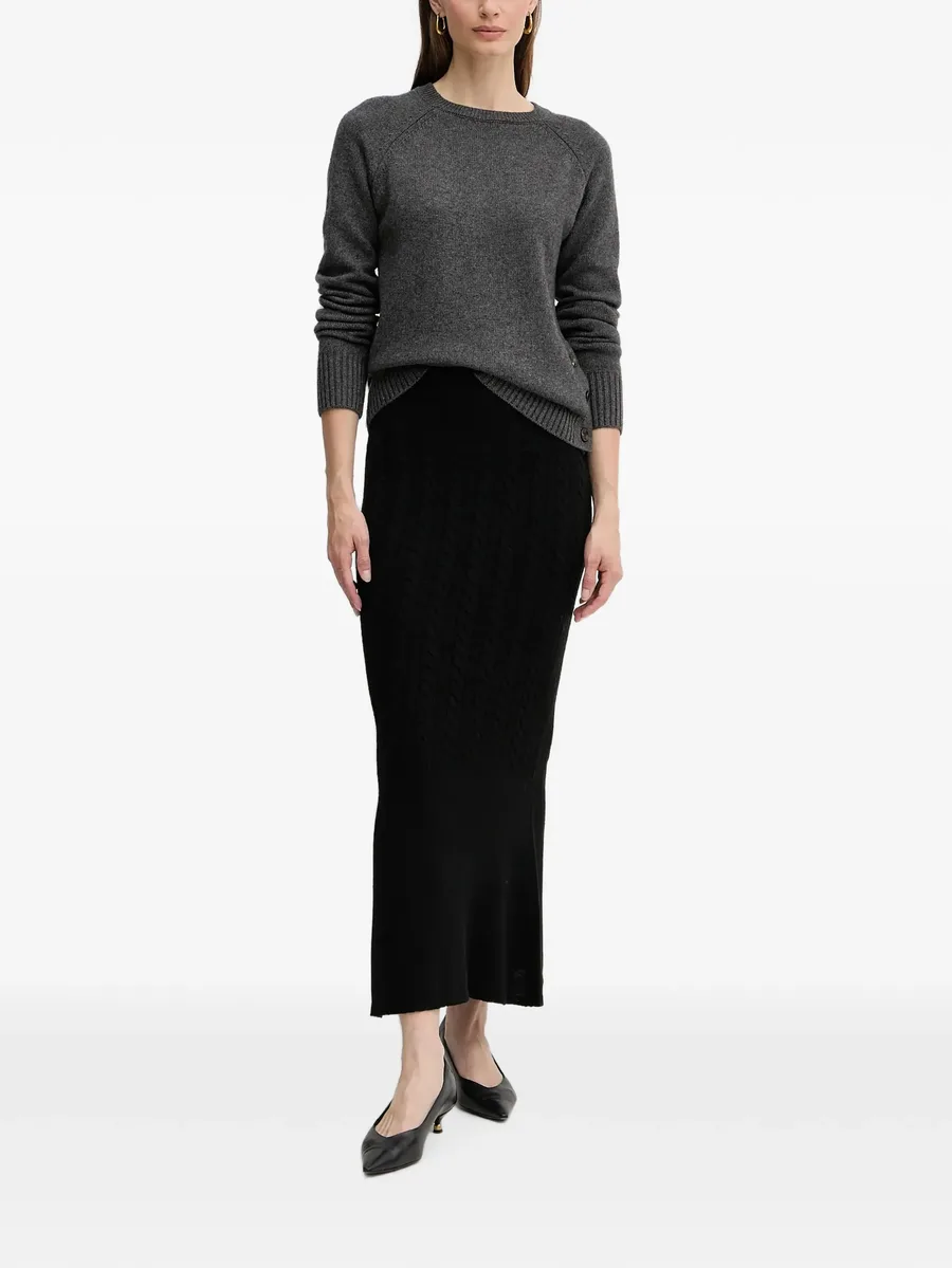 button-detail raglan-sleeve sweater 2