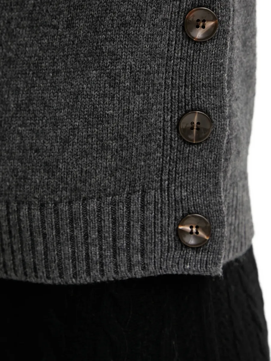 button-detail raglan-sleeve sweater 5