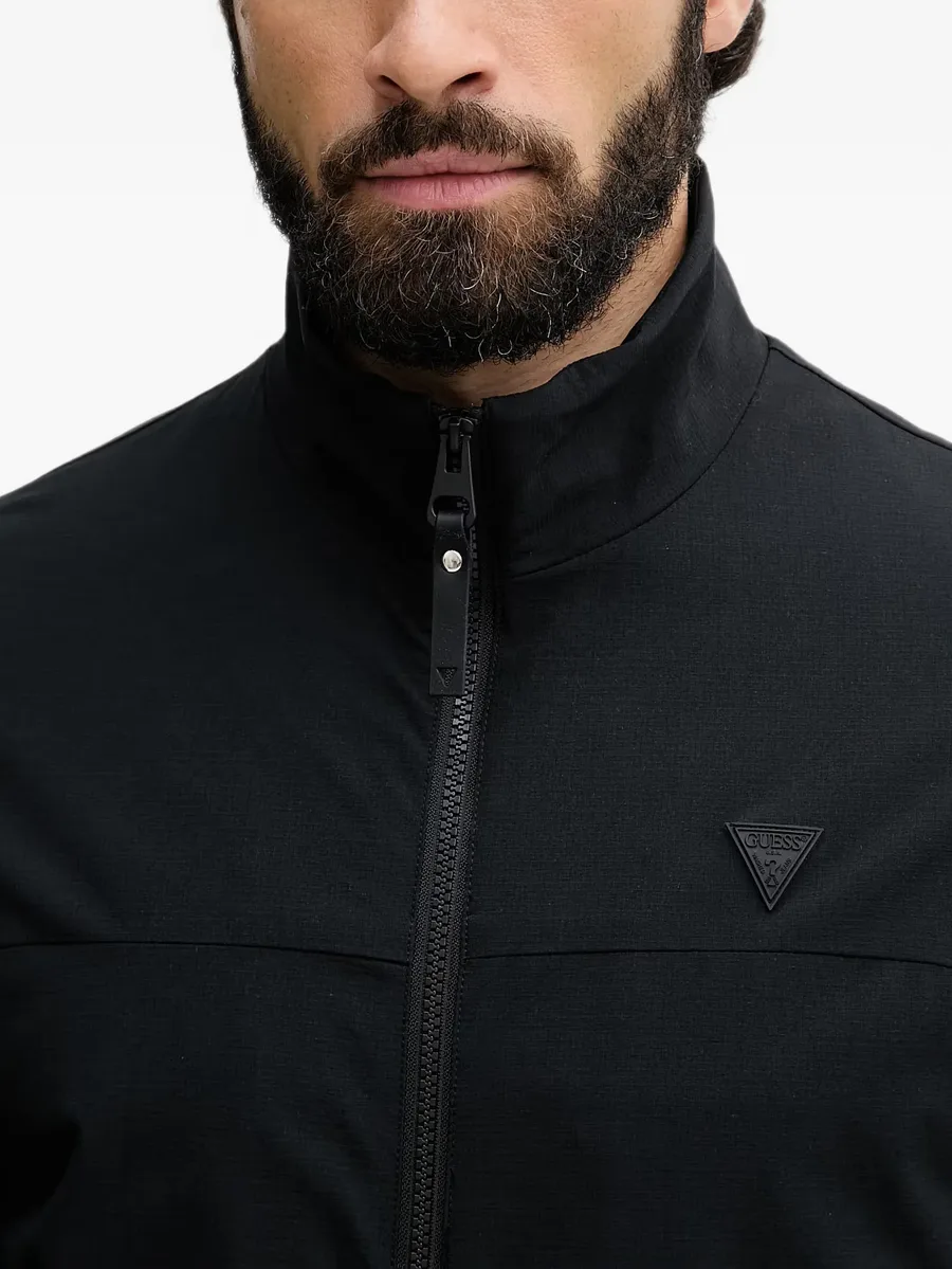 logo-patch zip-up jacket 4