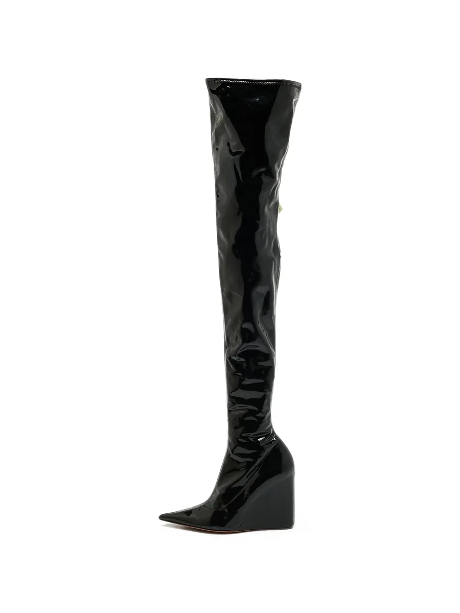 over-the-knee wedge boots 1