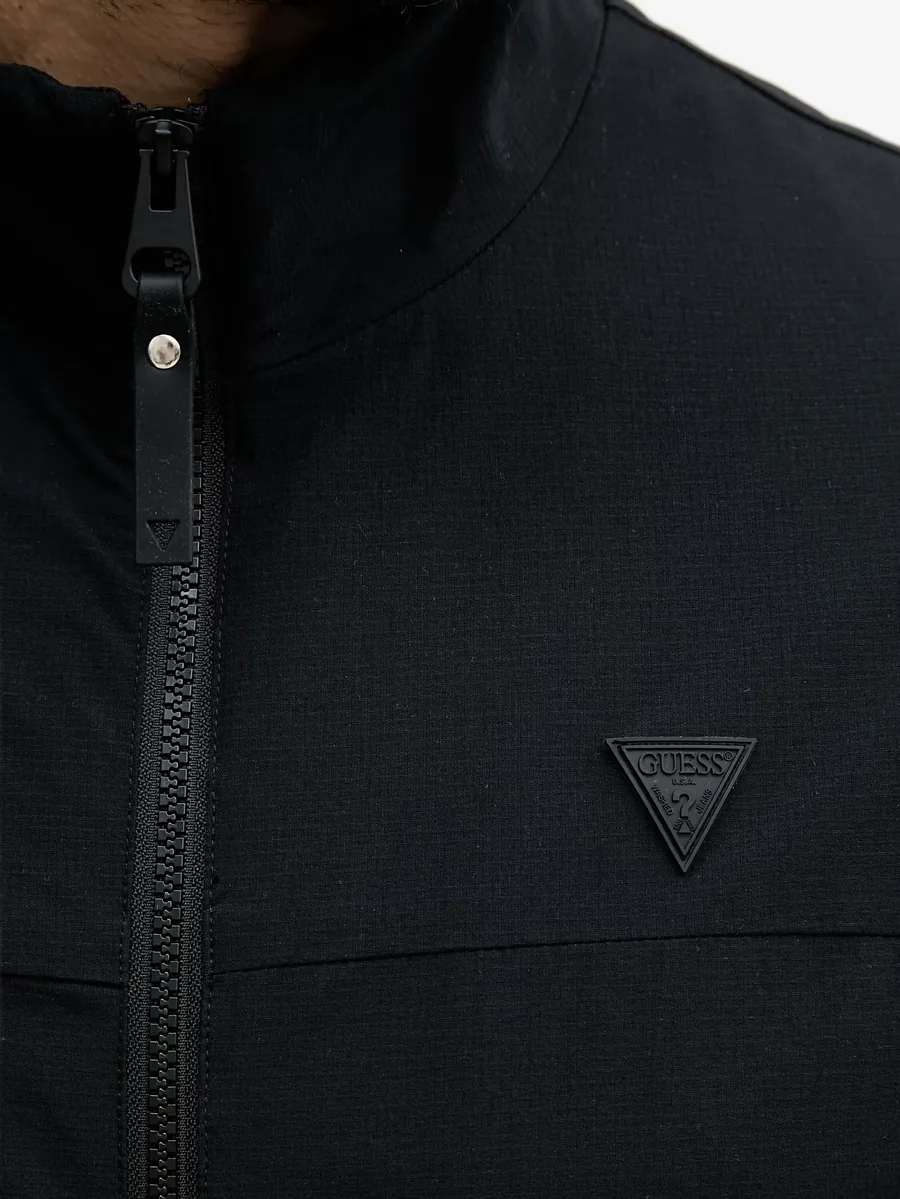 logo-patch zip-up jacket 5