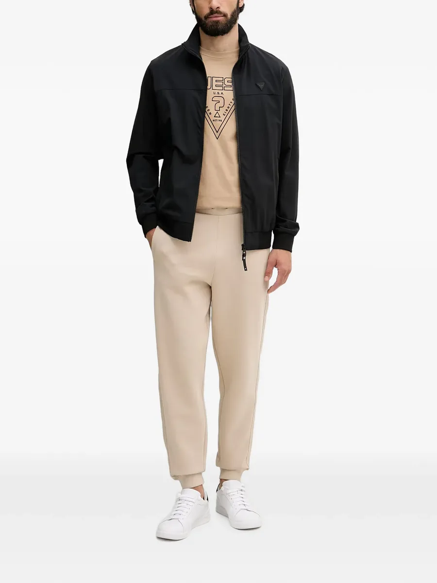logo-patch zip-up jacket 2