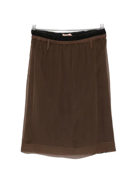 lace-trim Rock skirt