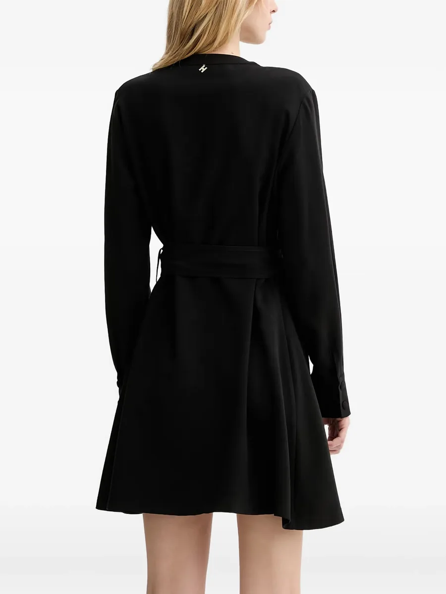 buttoned V-neck dress 3