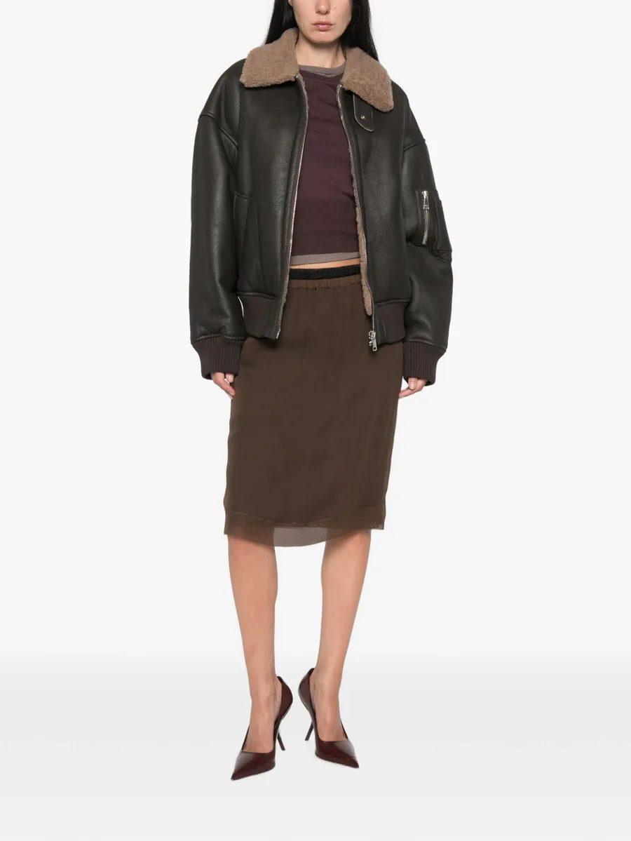 lace-trim Rock skirt 2