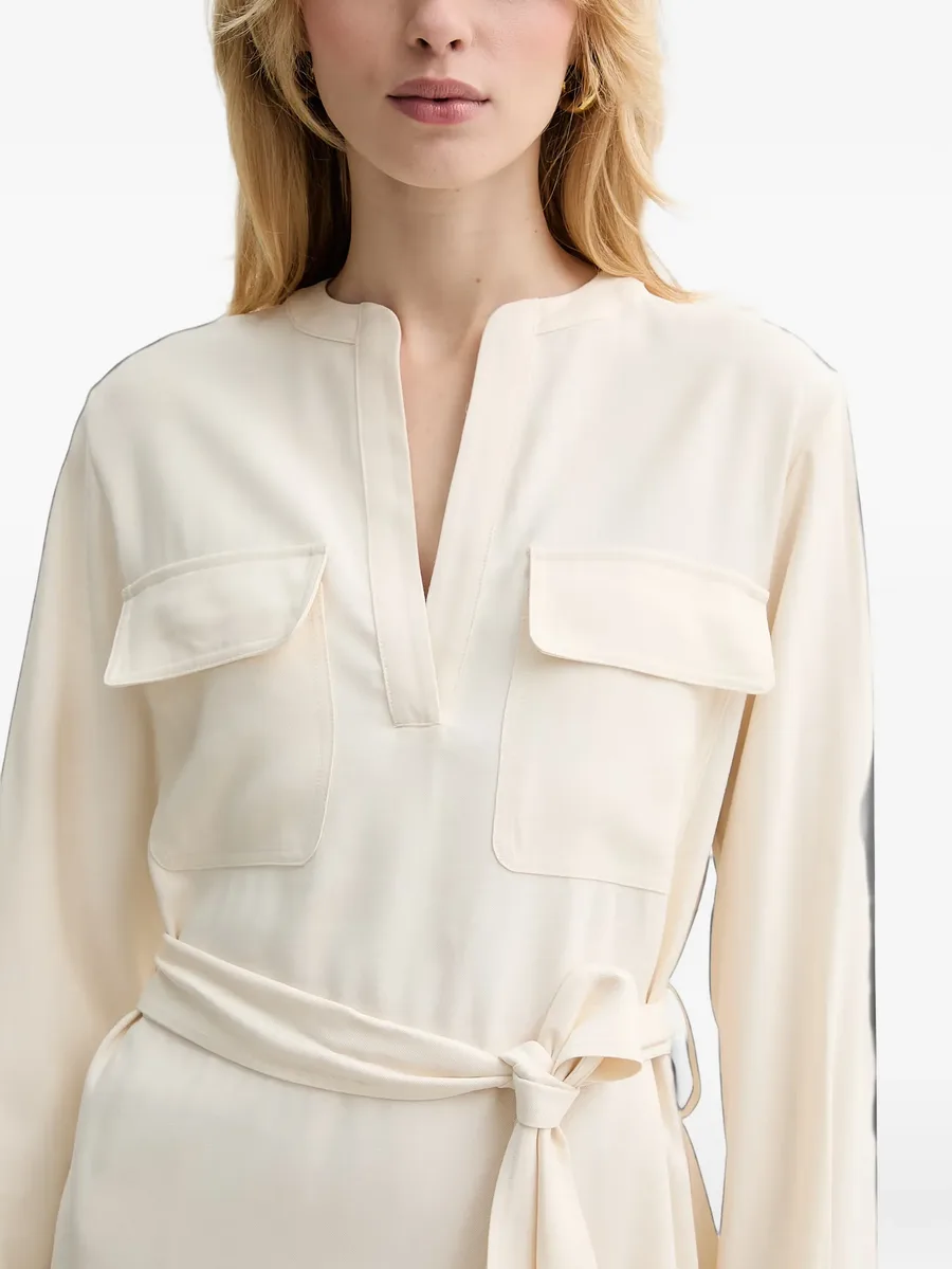 pockets belted mini dress 3