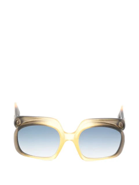 1970s CD-logo square-frame sunglasses