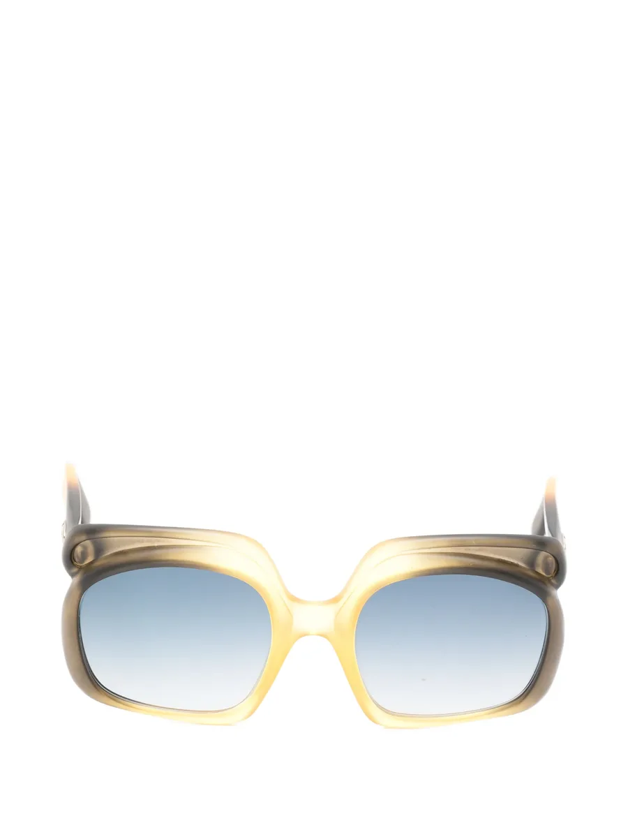 1970s CD-logo square-frame sunglasses 2