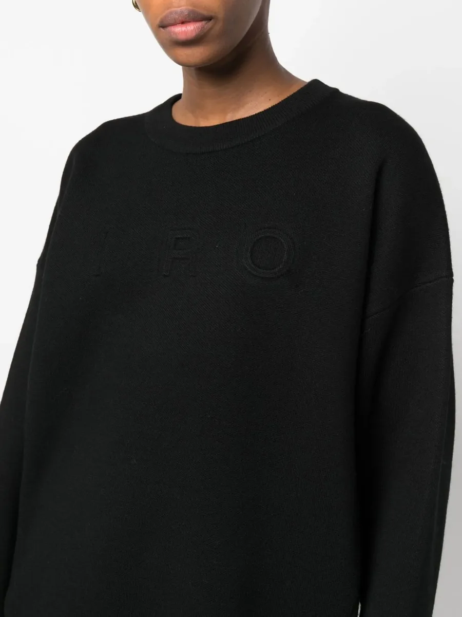 intarsia knit-logo jumper 10