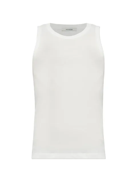 ribbed-trim sleeveless tank top
