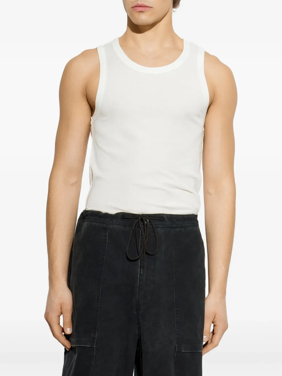ribbed-trim sleeveless tank top 5