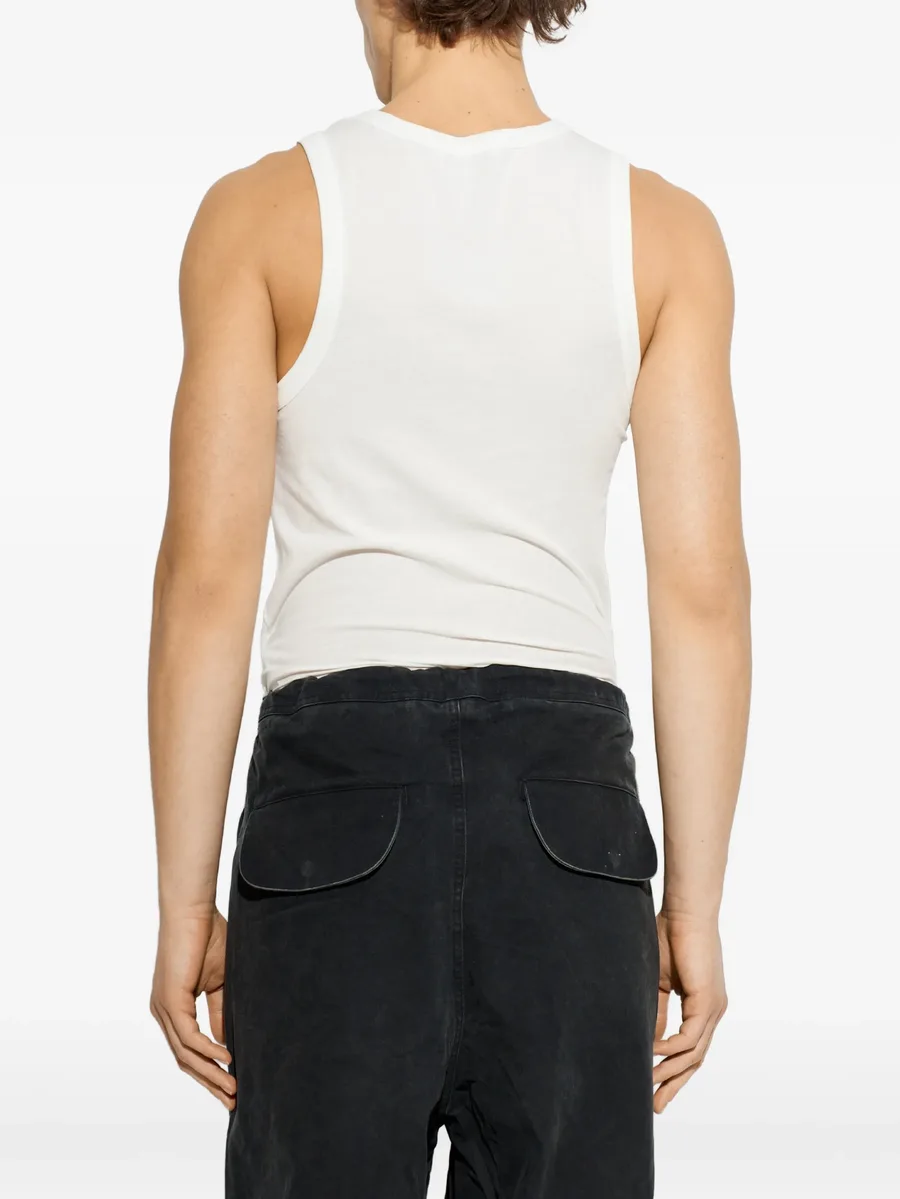 ribbed-trim sleeveless tank top 12