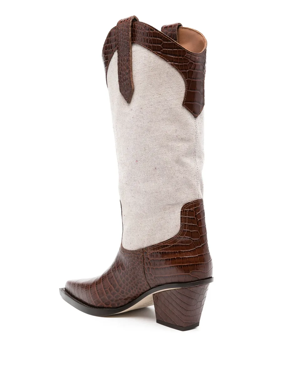 Rosario 60mm two-tone boots 6