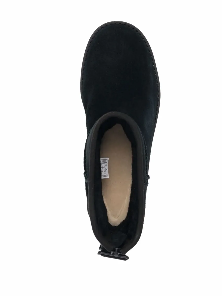 classic zipped suede boots 7