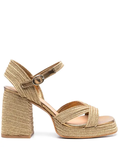 100mm platform sandals