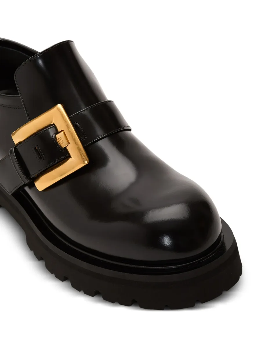Anthem buckle leather loafers 8