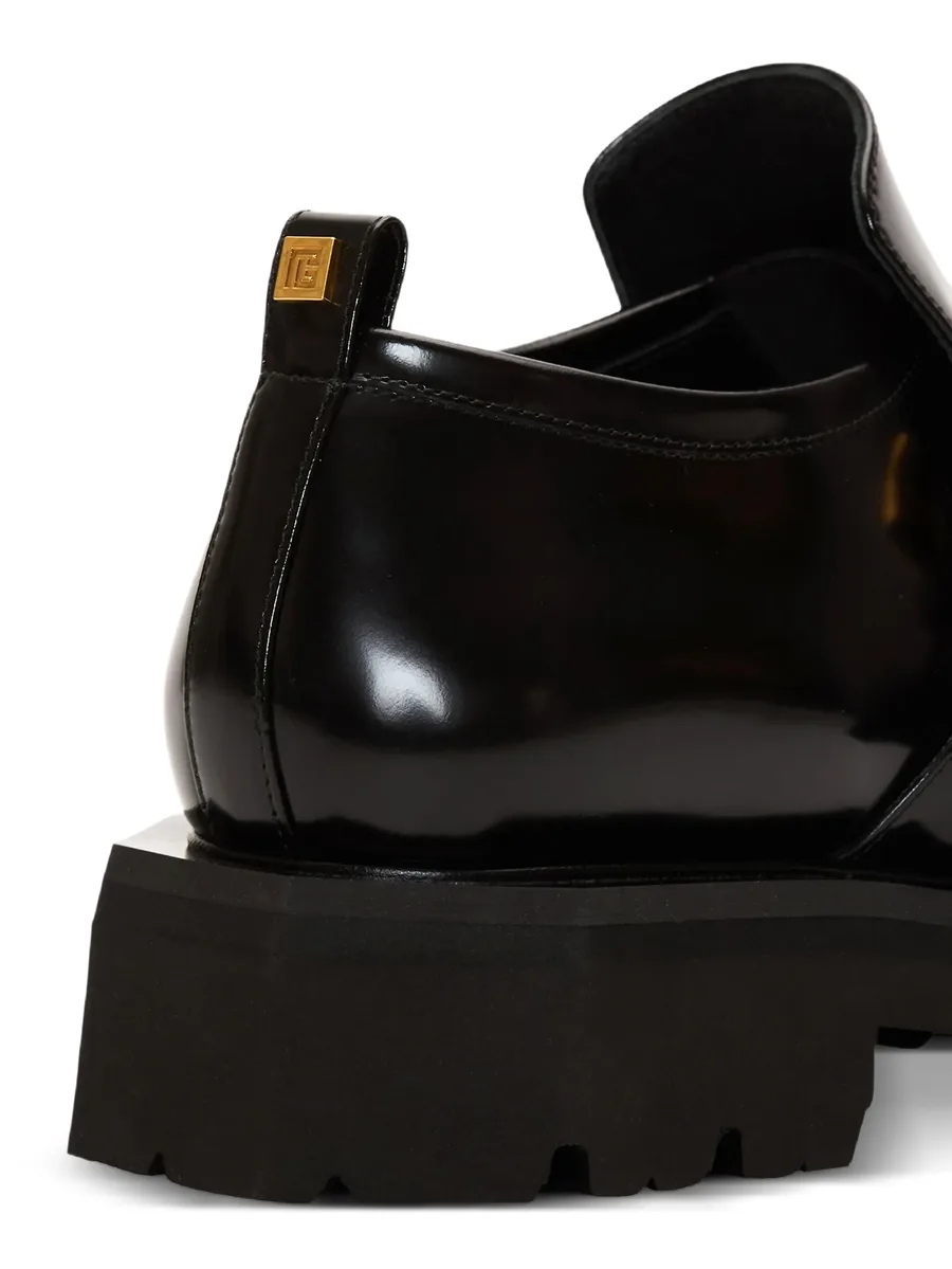 Anthem buckle leather loafers 10
