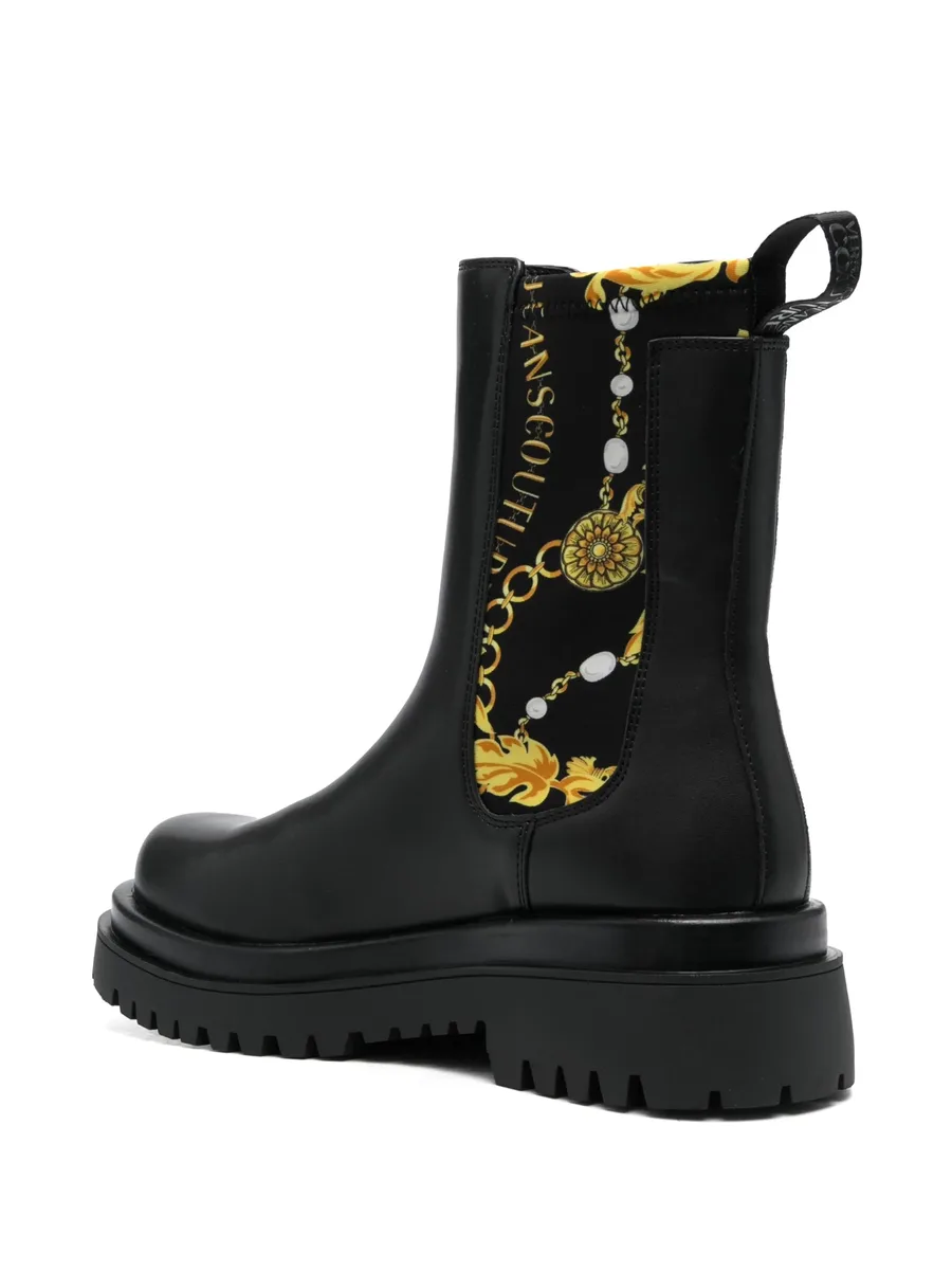 Baroque-print ankle boots 5