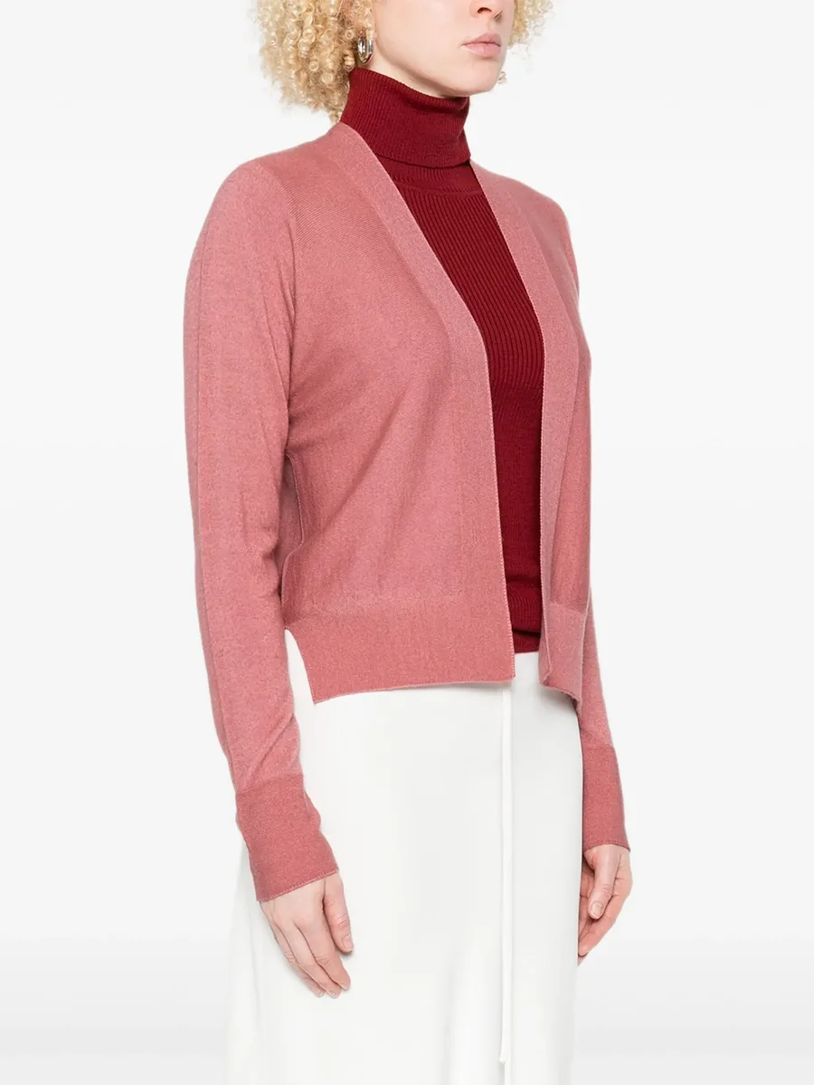 side-split cropped cardigan 6