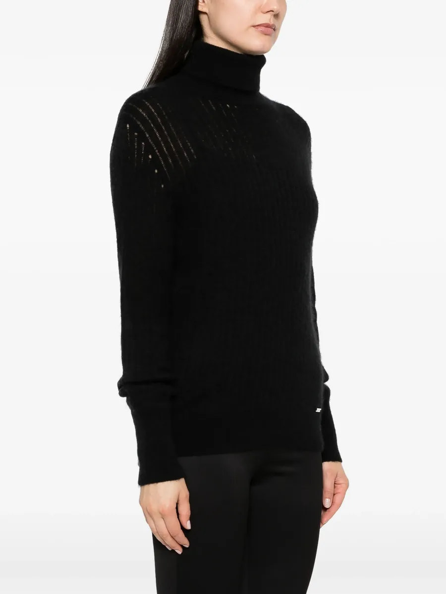 roll-neck ribbed-knit jumper 6