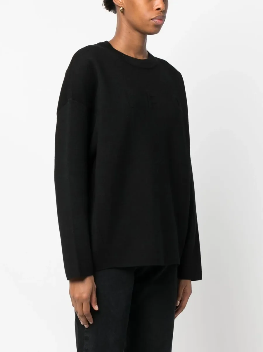 intarsia knit-logo jumper 6