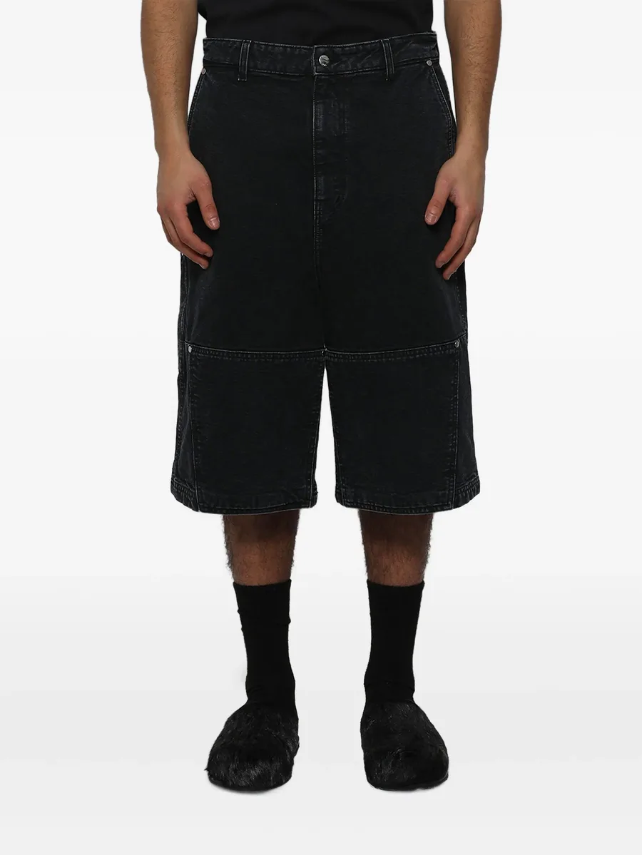 washed canvas shorts 6