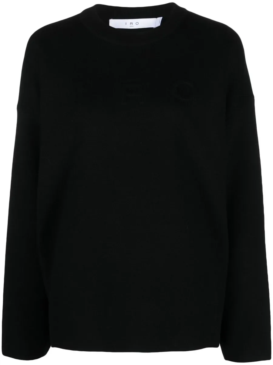 intarsia knit-logo jumper 2