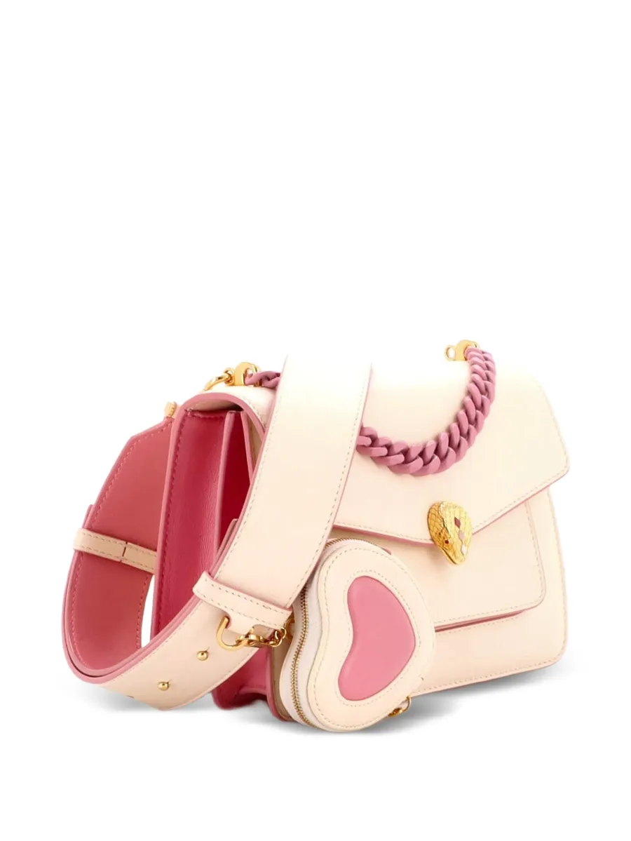 маленькая сумка через плечо Serpenti Forever Maxi Chain Heart Pouch Leather 5