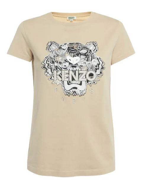 tiger-embroidery T-shirt