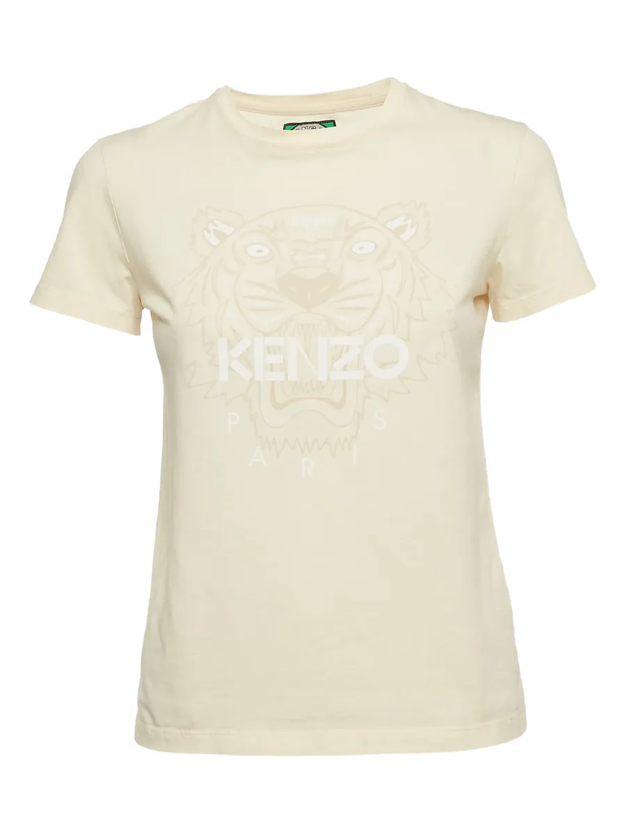 tiger-motif cotton T-shirt 2