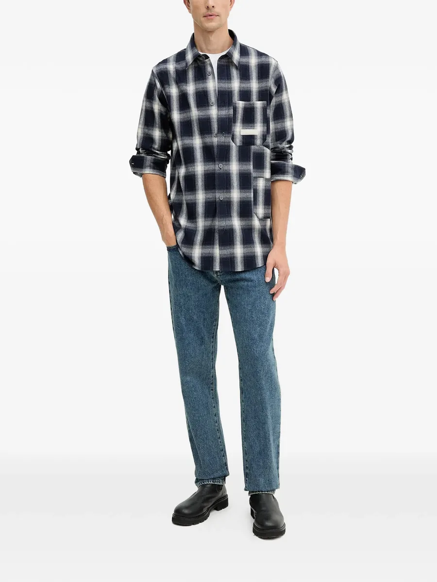 check-pattern pocket shirt 3