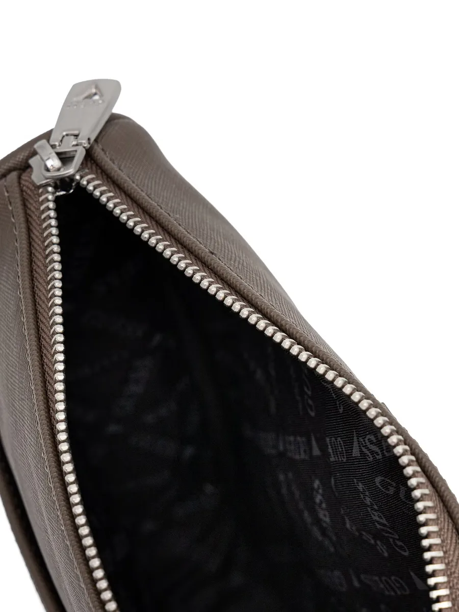 Milano logo-plaque zip messenger bag 10