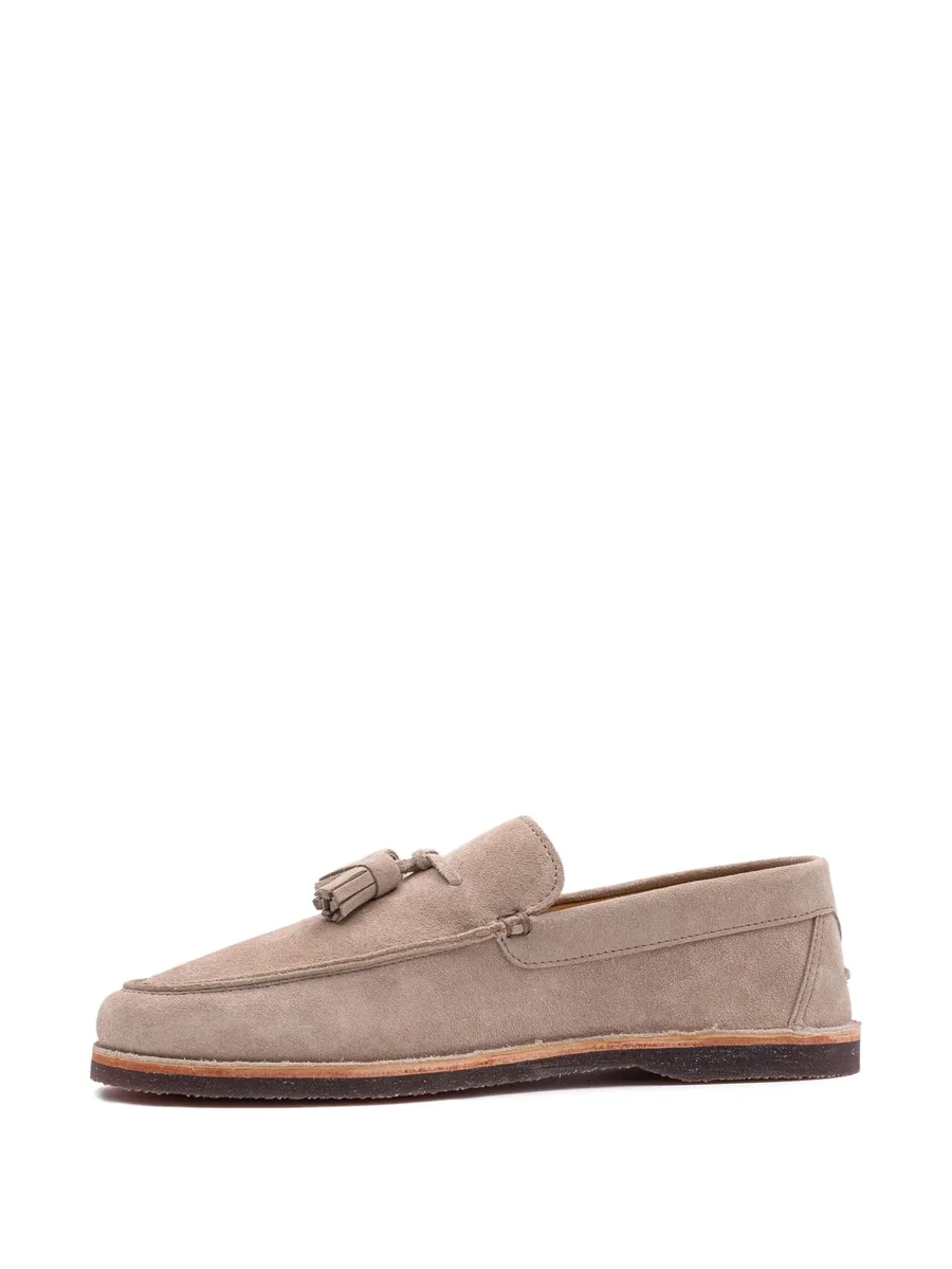tassel-detail suede loafers 3