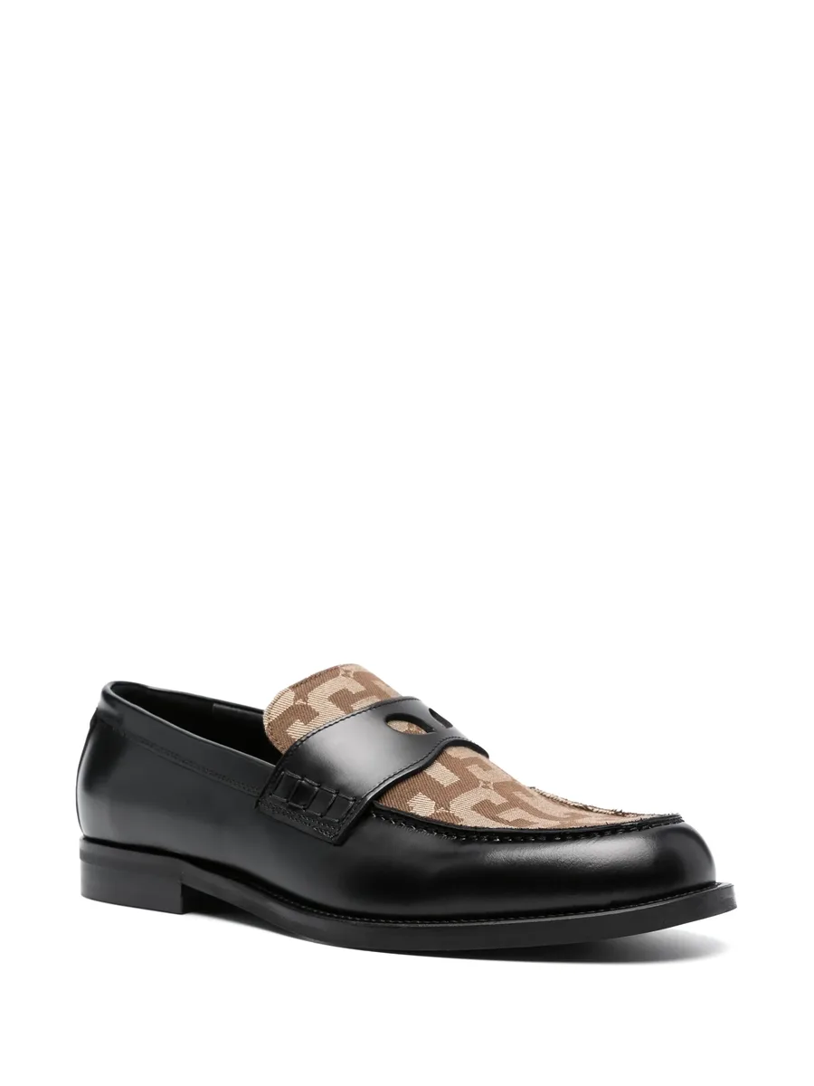 Wirdo monogram-pattern loafers 3