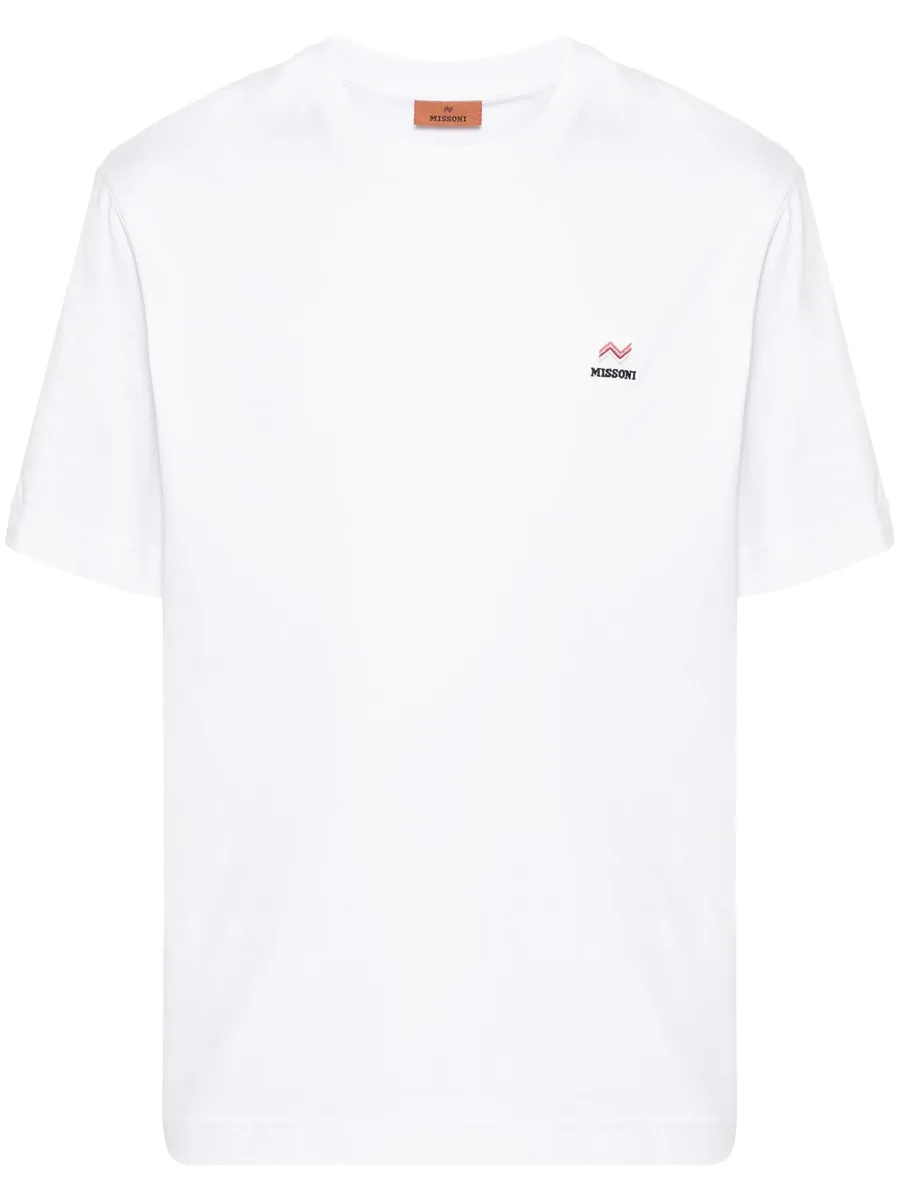 embroidered-logo T-shirt 1