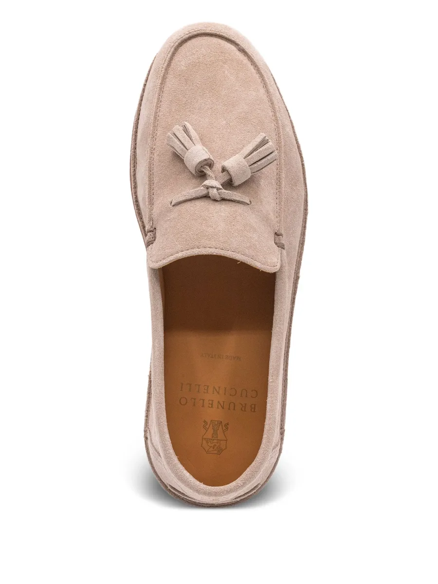 tassel-detail suede loafers 7