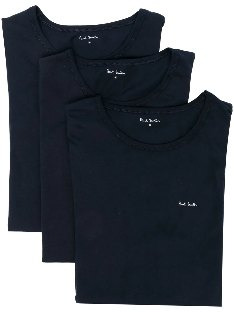 logo-print cotton T-shirt (pack of three) 1