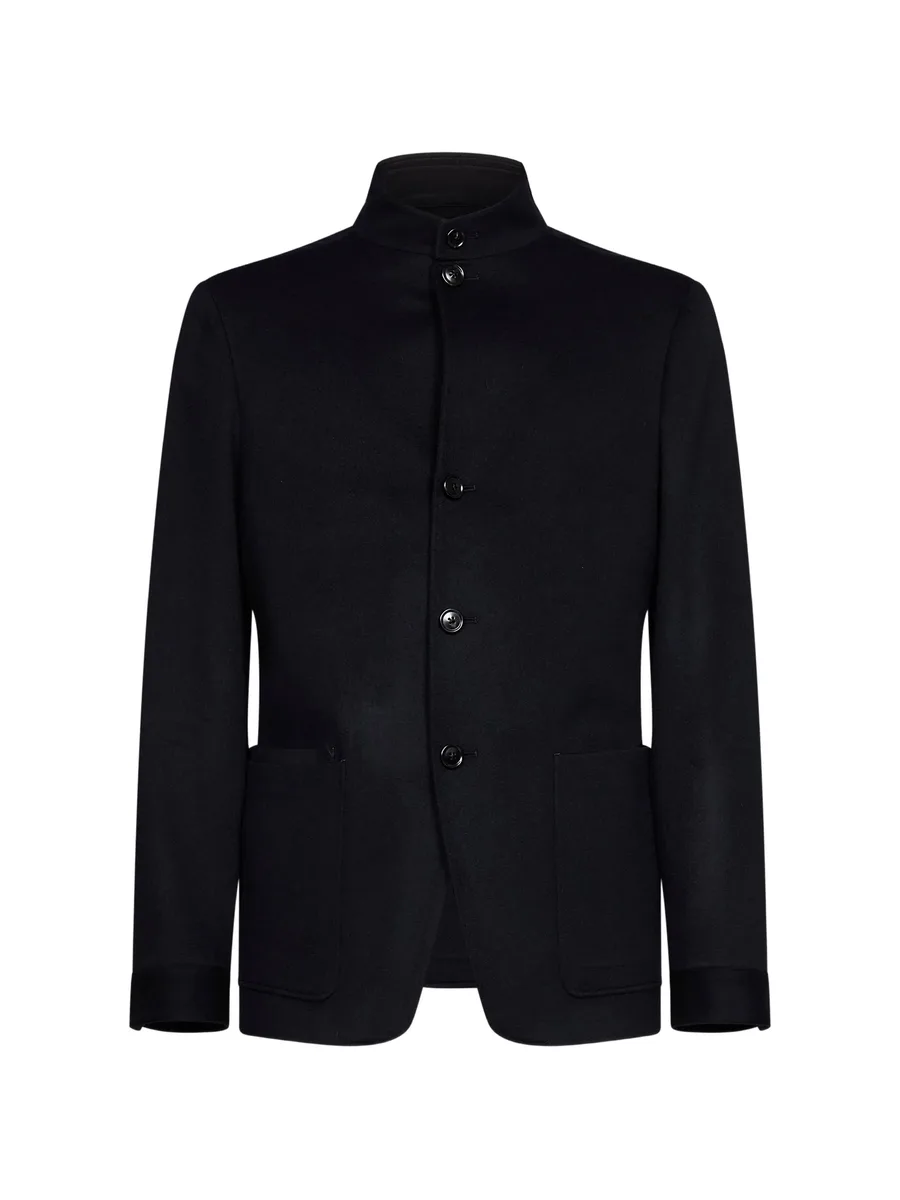 navy blue Oasi cashmere Il Conte jacket 1