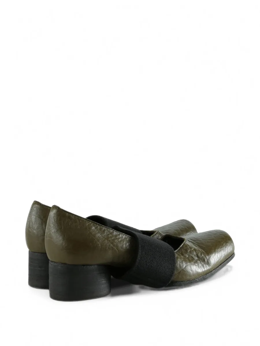elasticated-strap square-toe ballet flats 3