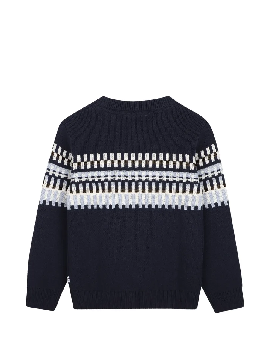 geometric-pattern knitted sweater 2