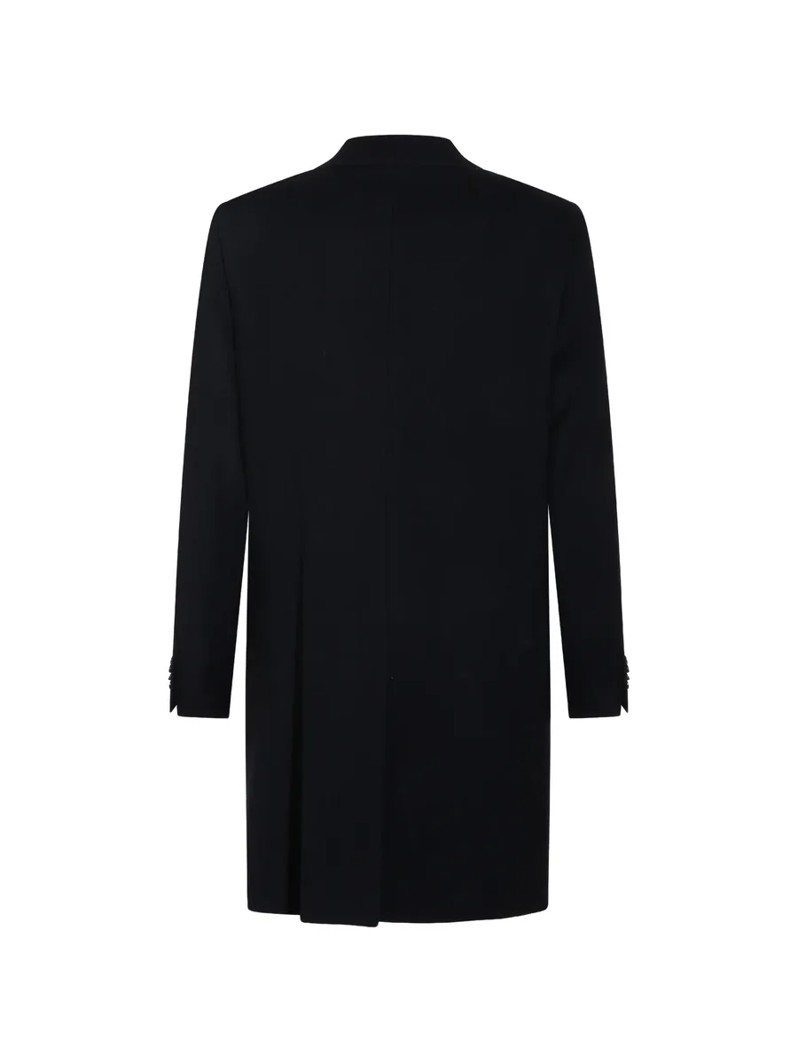 double-breasted peak-lapels coat 2