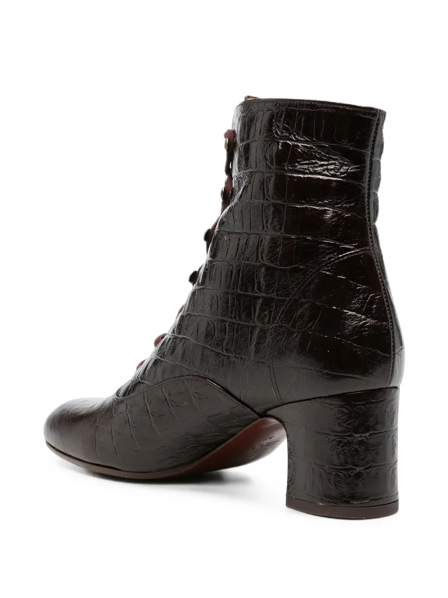 croc-effect lace-up ankle boots 3
